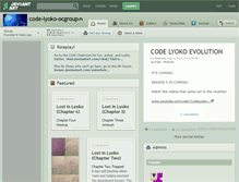 Tablet Screenshot of code-lyoko-ocgroup.deviantart.com