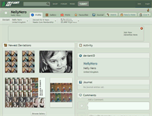 Tablet Screenshot of nellynero.deviantart.com