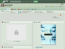 Tablet Screenshot of greenlumas.deviantart.com