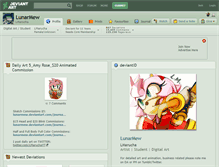 Tablet Screenshot of lunarmew.deviantart.com