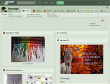 Tablet Screenshot of hitomigirl.deviantart.com
