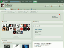 Tablet Screenshot of blackdanter.deviantart.com