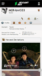 Mobile Screenshot of mcr-lovr333.deviantart.com