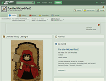 Tablet Screenshot of for-the-wicked-fanz.deviantart.com
