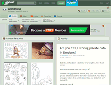Tablet Screenshot of animanicus.deviantart.com