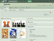 Tablet Screenshot of harris-blue.deviantart.com