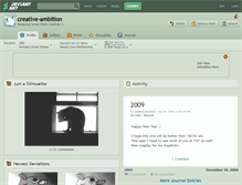 Tablet Screenshot of creative-ambition.deviantart.com