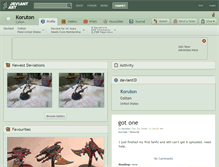 Tablet Screenshot of koruton.deviantart.com
