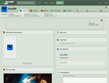 Tablet Screenshot of knudde.deviantart.com