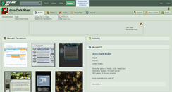 Desktop Screenshot of dovs-dark-rider.deviantart.com