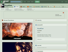 Tablet Screenshot of krys4ever.deviantart.com