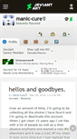 Mobile Screenshot of manic-cure.deviantart.com