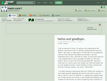 Tablet Screenshot of manic-cure.deviantart.com
