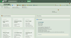 Desktop Screenshot of cocoknight.deviantart.com