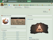 Tablet Screenshot of navar.deviantart.com