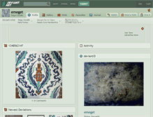 Tablet Screenshot of emeget.deviantart.com