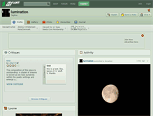 Tablet Screenshot of lumination.deviantart.com