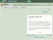 Tablet Screenshot of daccat.deviantart.com