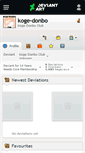 Mobile Screenshot of koge-donbo.deviantart.com
