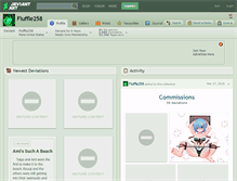Tablet Screenshot of fluffle258.deviantart.com