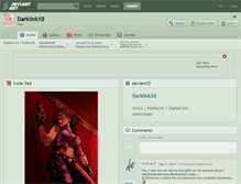 Tablet Screenshot of darklinkx8.deviantart.com