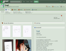 Tablet Screenshot of fang0.deviantart.com