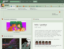 Tablet Screenshot of junsui.deviantart.com