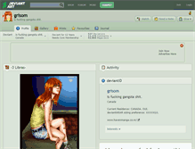 Tablet Screenshot of grisom.deviantart.com