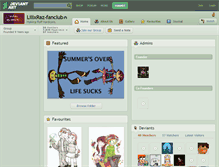 Tablet Screenshot of lilixraz-fanclub.deviantart.com