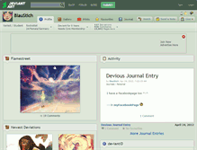 Tablet Screenshot of blaustich.deviantart.com