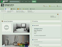 Tablet Screenshot of dudugoncalves.deviantart.com