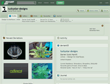 Tablet Screenshot of luckystar-designs.deviantart.com