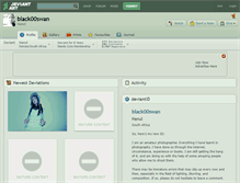 Tablet Screenshot of black00swan.deviantart.com