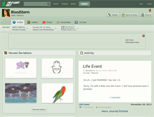 Tablet Screenshot of bloodstorm.deviantart.com