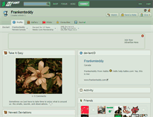 Tablet Screenshot of frankenteddy.deviantart.com