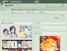 Tablet Screenshot of blue-glacier.deviantart.com
