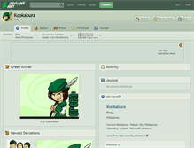 Tablet Screenshot of kookabura.deviantart.com