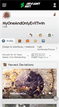 Mobile Screenshot of myoneandonlyeviltwin.deviantart.com
