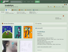 Tablet Screenshot of invaderkyra.deviantart.com