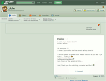 Tablet Screenshot of colcho.deviantart.com