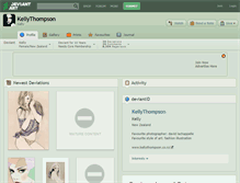 Tablet Screenshot of kellythompson.deviantart.com