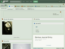 Tablet Screenshot of mi-.deviantart.com