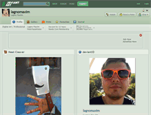 Tablet Screenshot of lagnomaxim.deviantart.com