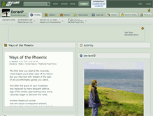 Tablet Screenshot of dorianp.deviantart.com