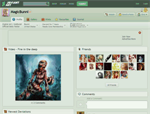 Tablet Screenshot of magicbunni.deviantart.com