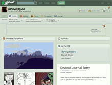 Tablet Screenshot of dannychopsnz.deviantart.com