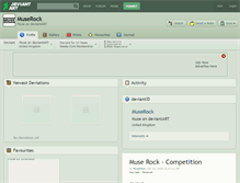 Tablet Screenshot of muserock.deviantart.com