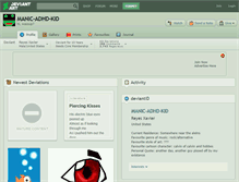 Tablet Screenshot of manic-adhd-kid.deviantart.com