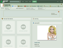 Tablet Screenshot of boob-ink.deviantart.com