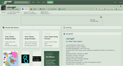 Desktop Screenshot of cyborggirl.deviantart.com